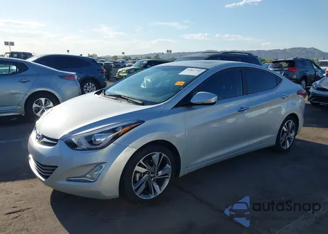 2014 Hyundai Elantra Limited from USA, damaged, VIN KMHDH4AE7EU084311
